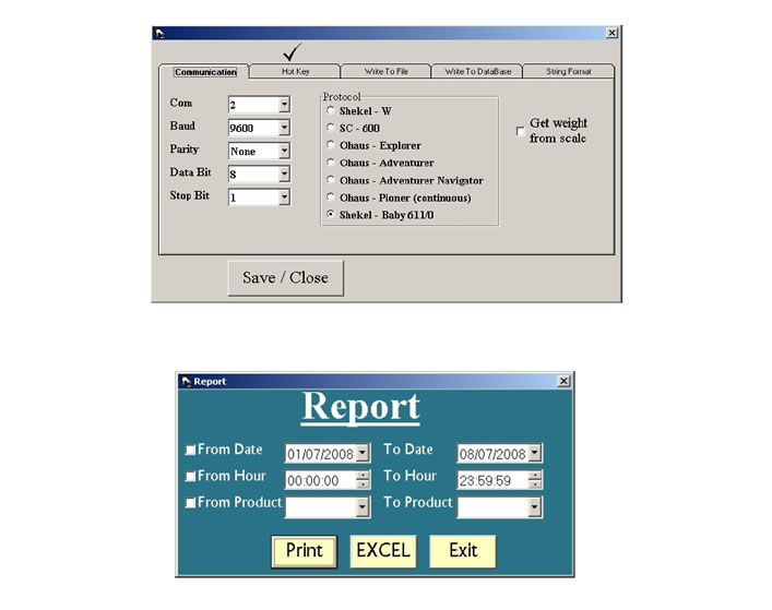 Software PC for Scales Scales Suppliers South Africa Industrial